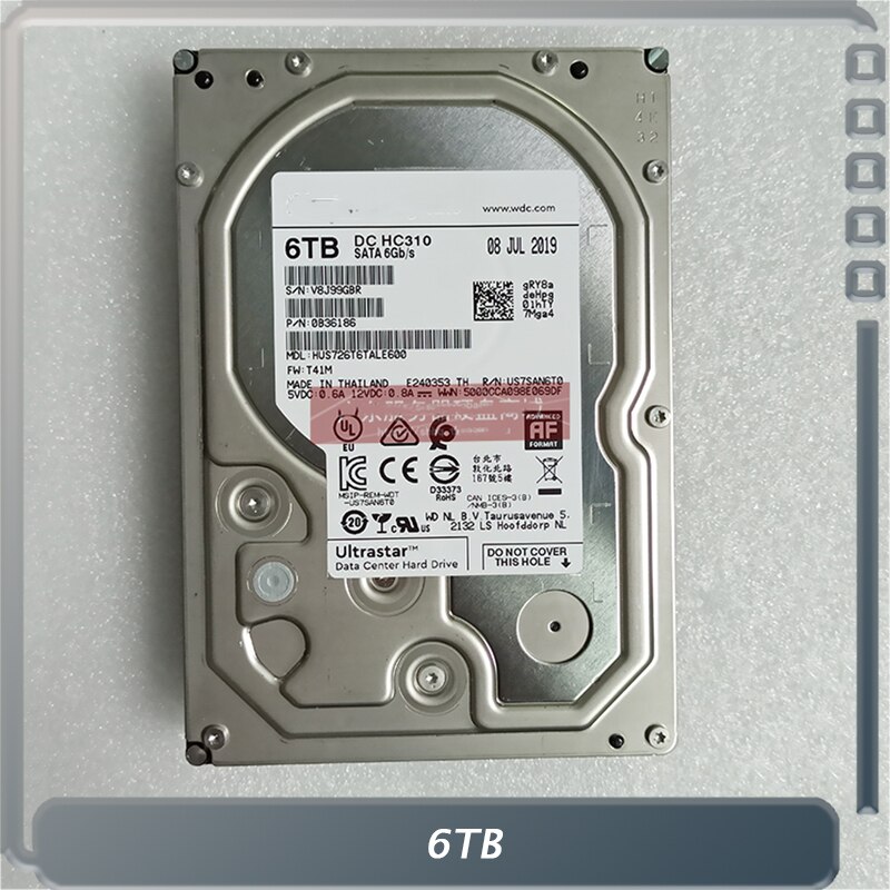 WD HC310 HUS726T6TALE600 6T 3.5 NAS 7.2K SATA 6Gb  ϵ ũ 